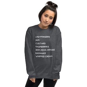Friends Ladyfingers Thanksgiving  Trifle Unisex Sweatshirt Holiday Gift 90s TV