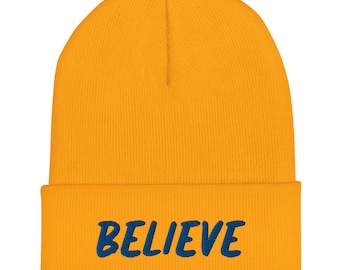 Believe Cuffed Beanie Soccer World Cup