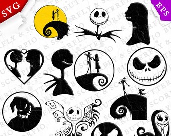 Nightmare Before Christmas Svg Etsy