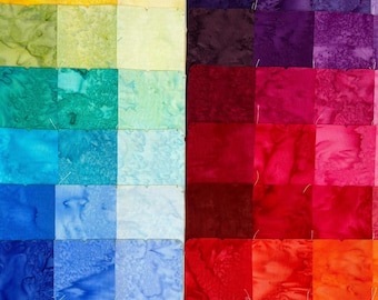 BLENDER COLORS (5) Bali Watercolors, Hoffman, 66 Colors, Pick the length, Fabric, Batik, dyed,, Style 1895