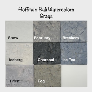 GRAY TONES, Bali Watercolors by Hoffman