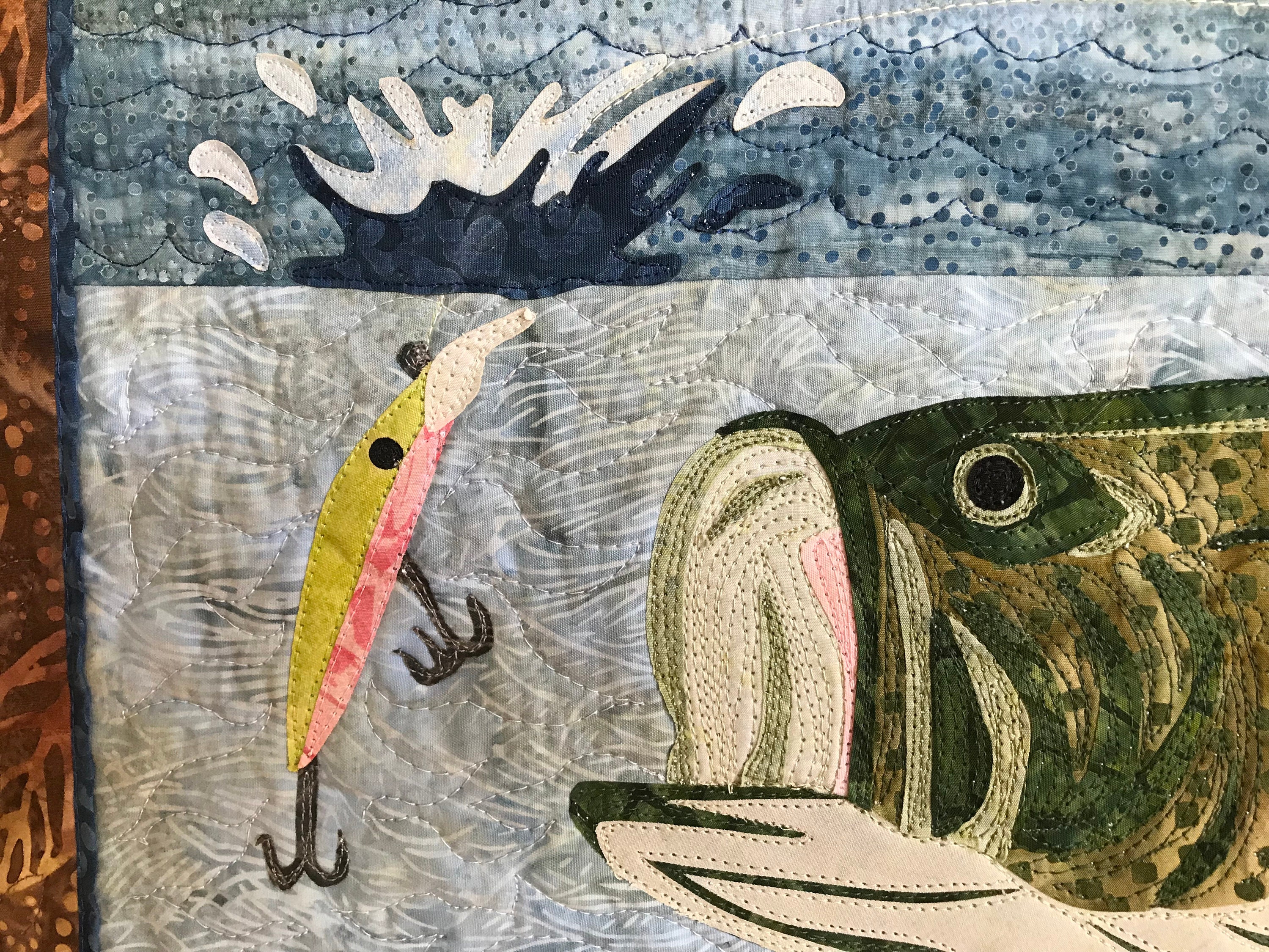 Largemouth Bass Quilt Kit and Appliqué Designs several kit Etsy