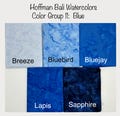 BLUE Color Group, Bali Watercolors by Hoffman