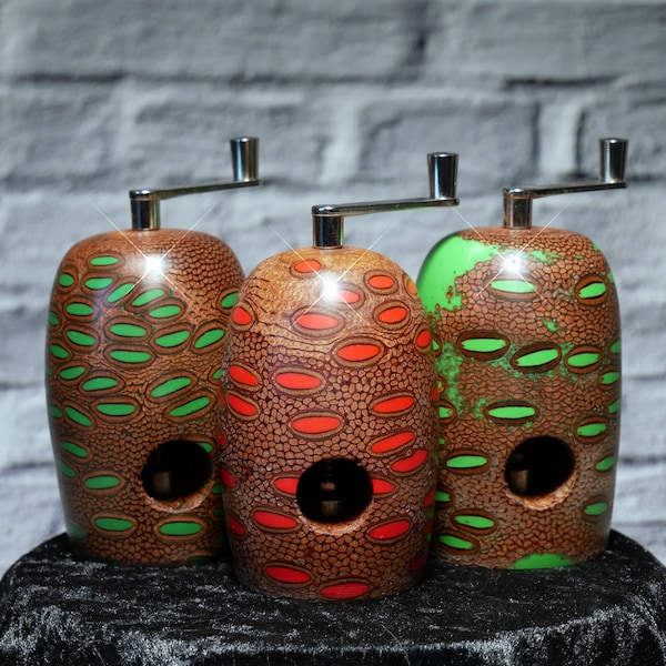 Banksia Nutmeg Grinders with Epoxy