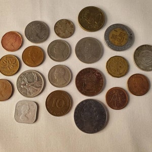 Old World Coin Collection - Various Shapes, Sizes, Years & Countries - Italy, Barbados, Mexico, Canada, Netherlands + FREE SHIPPING!
