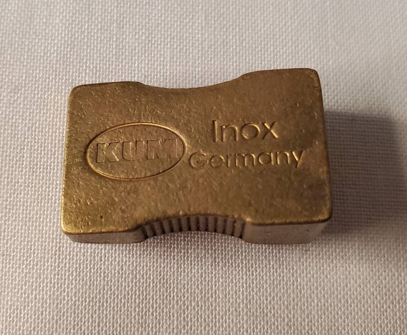 Vintage KUM Inox Germany Brass Pencil Sharpener Made in Germany, Artist