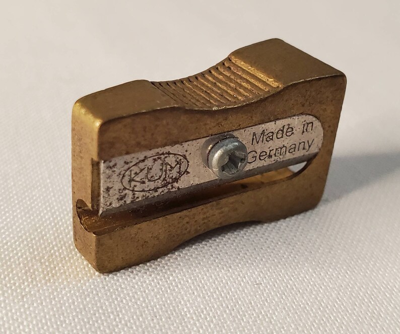 Vintage KUM Inox Germany Brass Pencil Sharpener Made in Germany, Artist