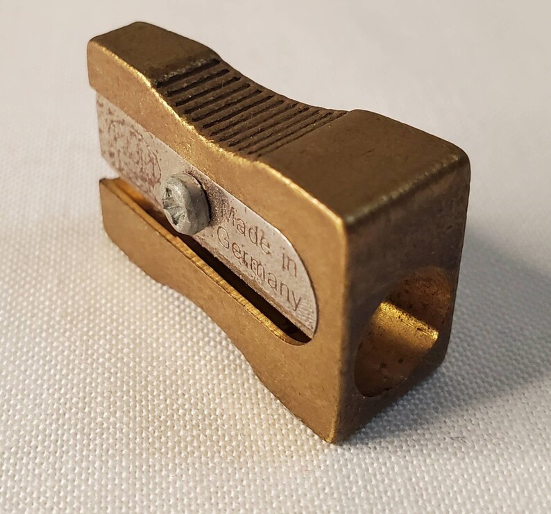 Vintage KUM Inox Germany Brass Pencil Sharpener Made in Germany, Artist