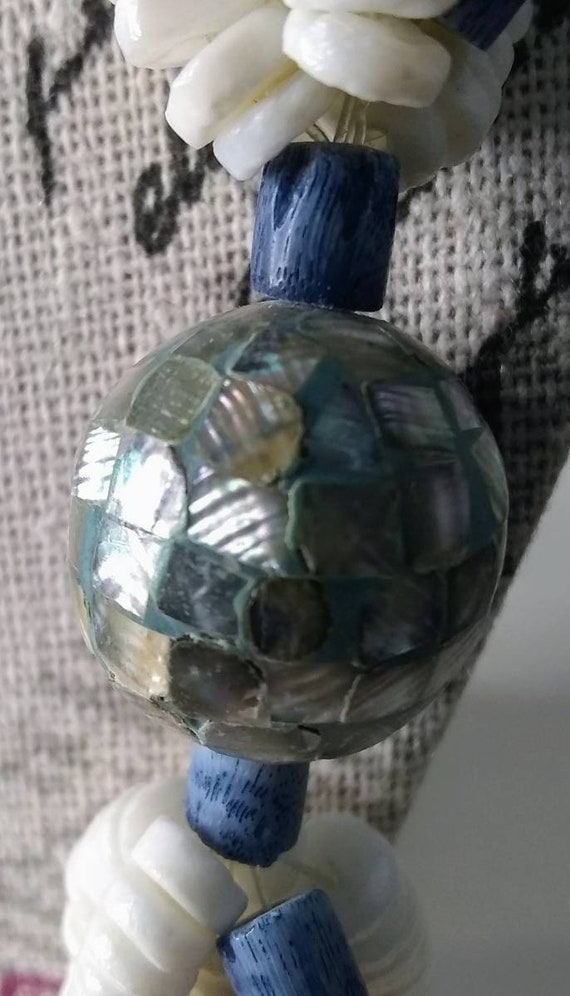 22" Pearlized Ammonite Fossil Statement Necklace … - image 8