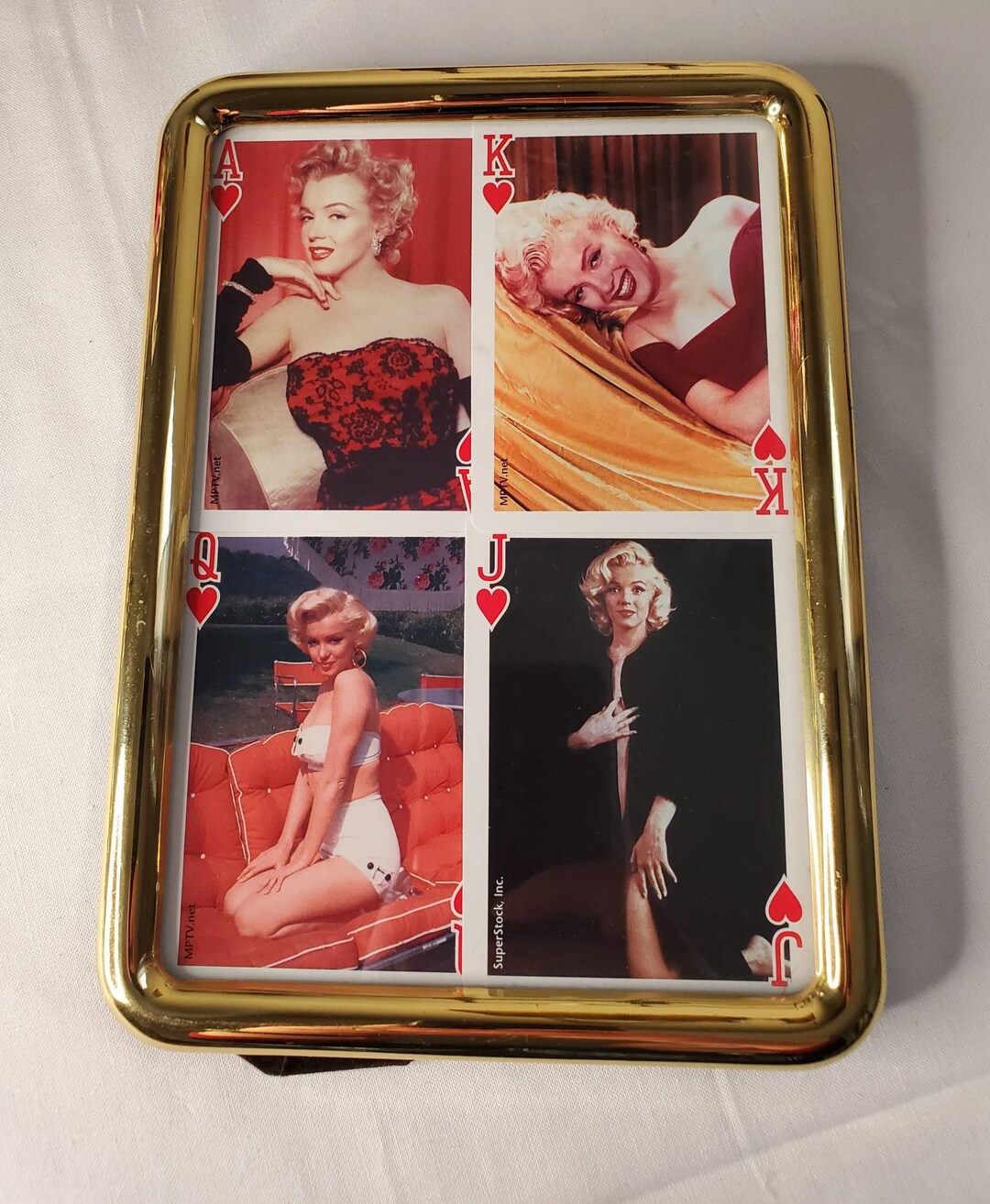 German playing cards, queen of hearts, jack, king - SuperStock