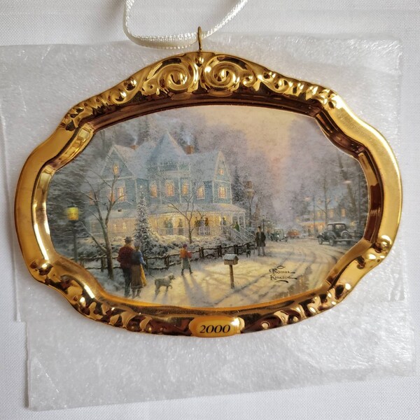 Thomas Kinkade Christmas Ornaments Etsy