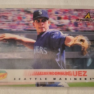 97' Alex Rodriguez Pinnacle Denny's Halo Trading Card - Rare PROMO Halo Card, Good Collectible Condition with Protective Sleeve + FREE SHIP!
