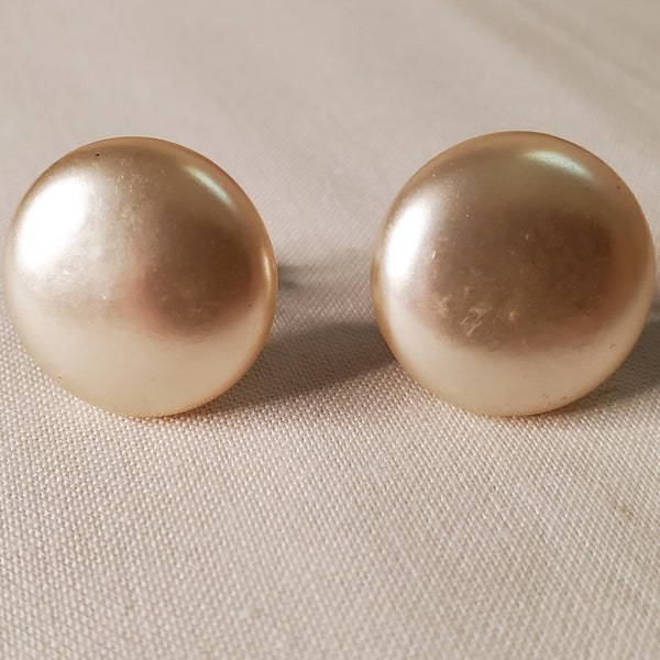 SIGNED Miriam Haskell Ornate Faux Pearl Screw back Statement Earrings - Circa 1960s Miriam Haskell Earrings, Gift Boxed + FREE SHIPPING!