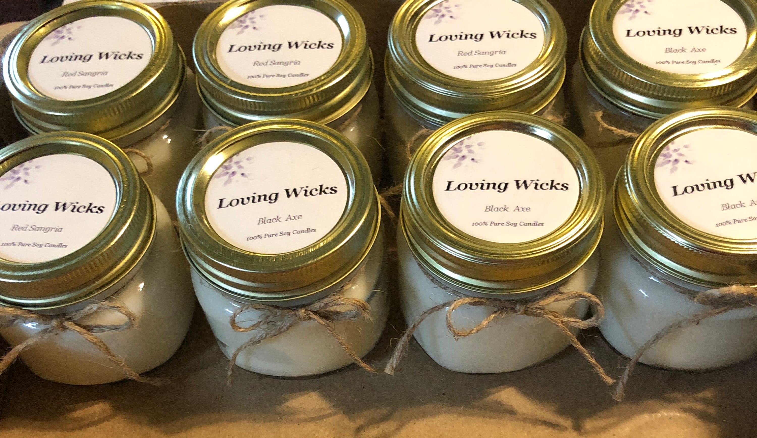 Pure soy candles by the bulk Etsy