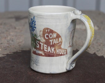 Cow Talk Mug / Cowboy Coffee Mug / Rancher Mug