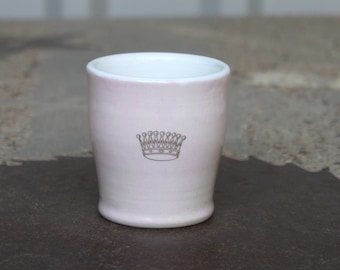 Large Light Pink Princess/Queen Shot Glass