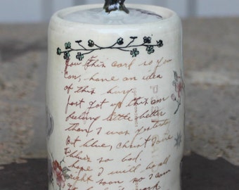 Love Letter Lidded Jar