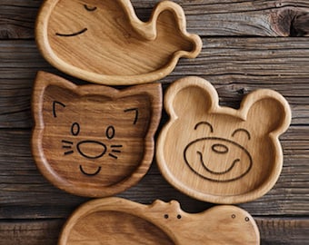 4 Wooden plate, kids plate, plate for kids, baby gift, eco toy, kids toy, plate for kids, baby gift, child gift, kids meal, eco baby gift