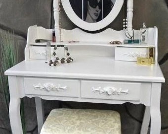 unfinished pine dressing table
