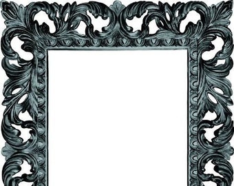 Ornate Antique Black Wall Mirror, Wall mirror large, Wall mirror decor, Glass mirrors, Home mirror, Mirror Wall, Interior Gift, wood frame