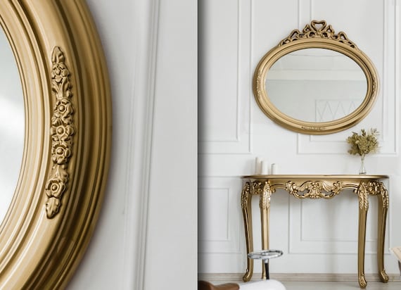gold mirror for above dresser Selections by Chaumont Sophia Leaner - Gold main image 0