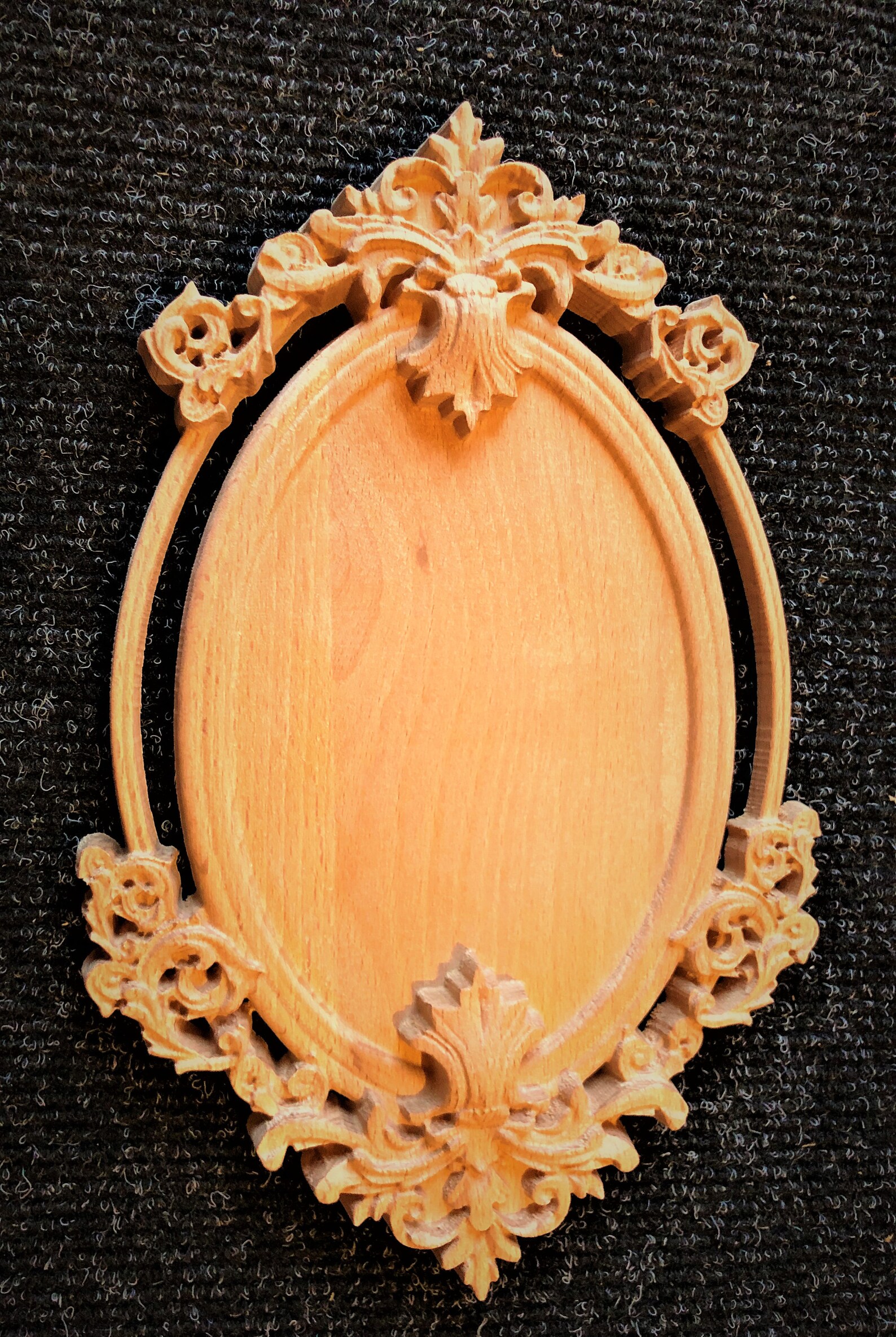 Wooden Ornament frame Unfinished Wood Shape for Arts Etsy