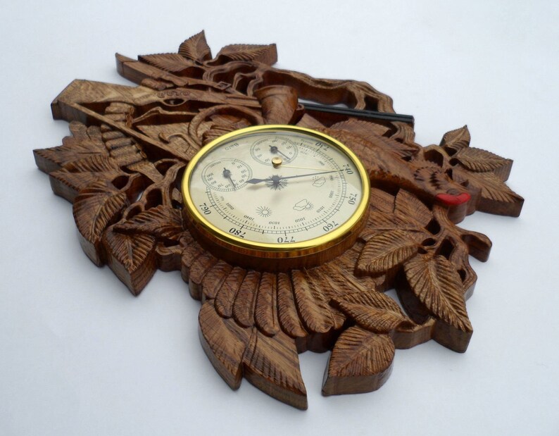 Unveil the Mysteries of the Sky With the Handcrafted Wooden Barometer ...
