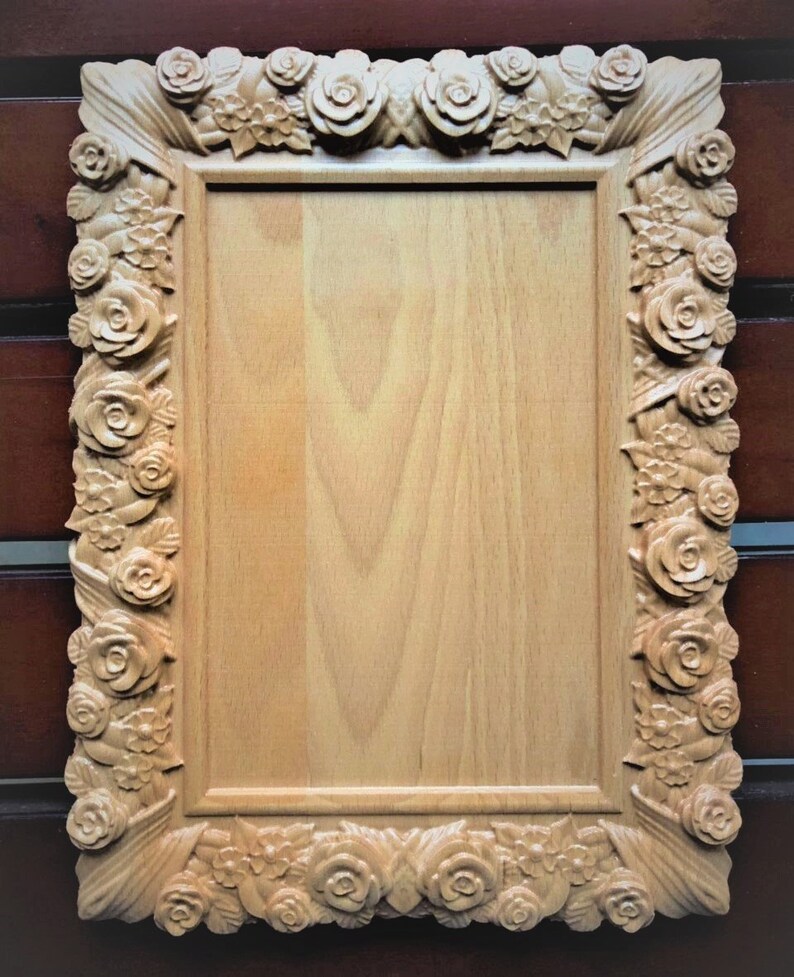 Mesa Mall Wooden Ornament frame - 5 ☆ very popular Unfinished for Arts Craft Shape Wood