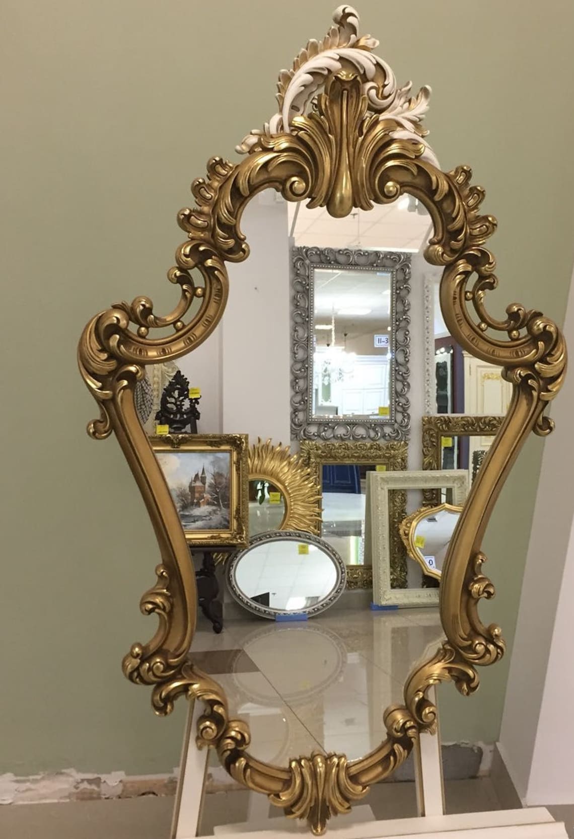 Ornate Antique Gold Wall Mirror Wall Mirror Large Wall - Etsy