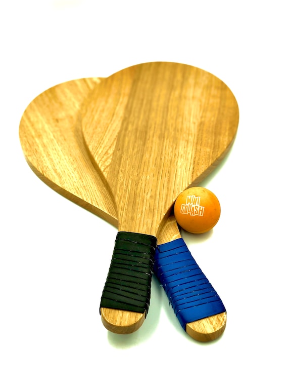 Set para tenis de playa, raquetas de madera, Frescobol, paletas y 2 bolas de  juego de raquetas pickleball para niños y adultos, juego de paletas de  pickleball de madera -  España