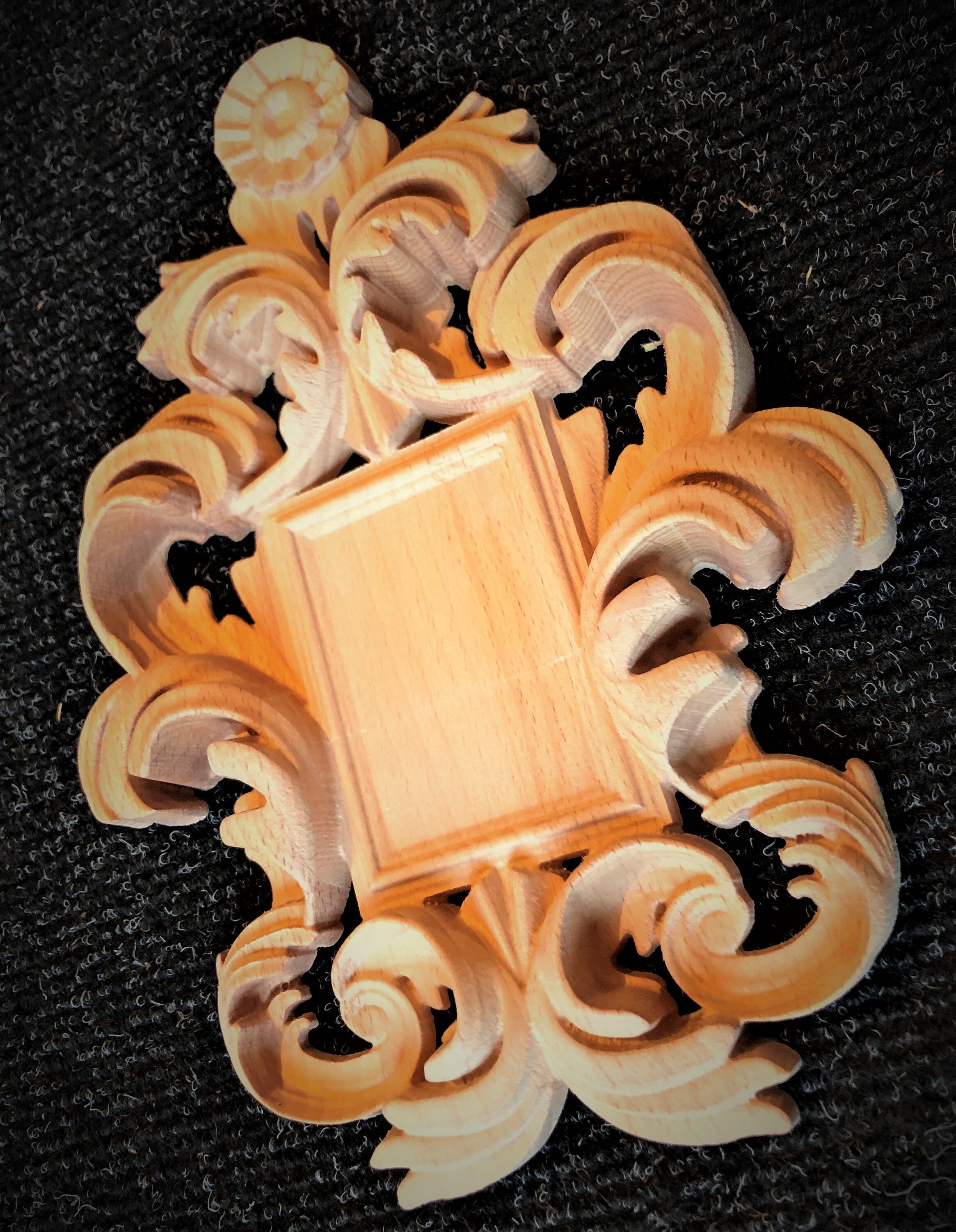 Wooden Ornament frame Unfinished Wood Shape for Arts Etsy