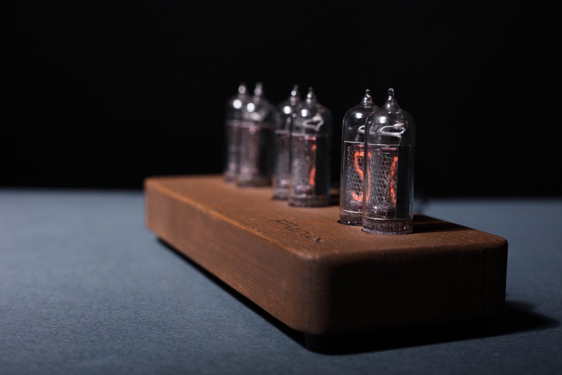 Clock on Vacuum Tubes Indicators IN14 Tubes Clock With 6 Etsy