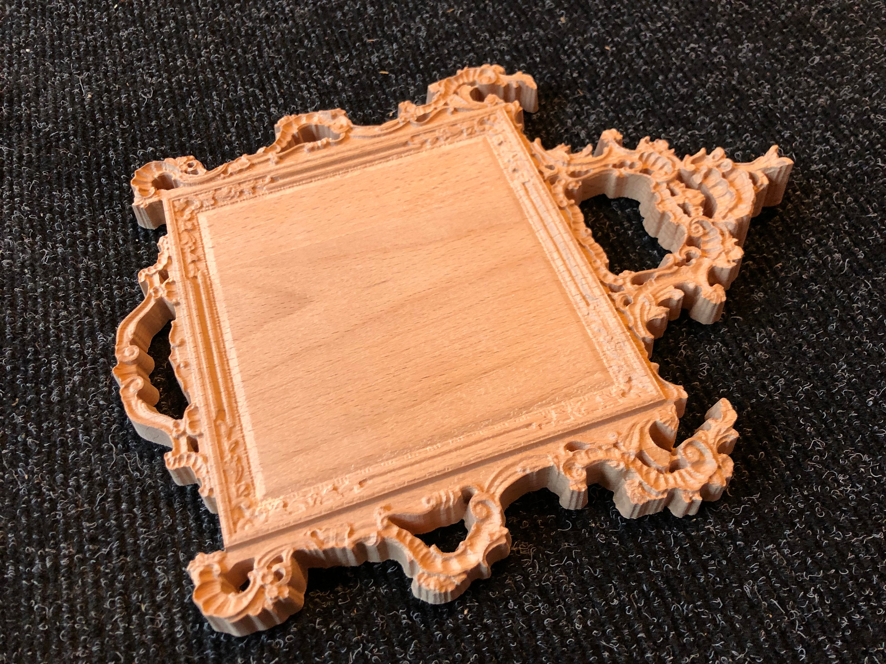 Wooden Ornament frame Unfinished Wood Shape for Arts Etsy