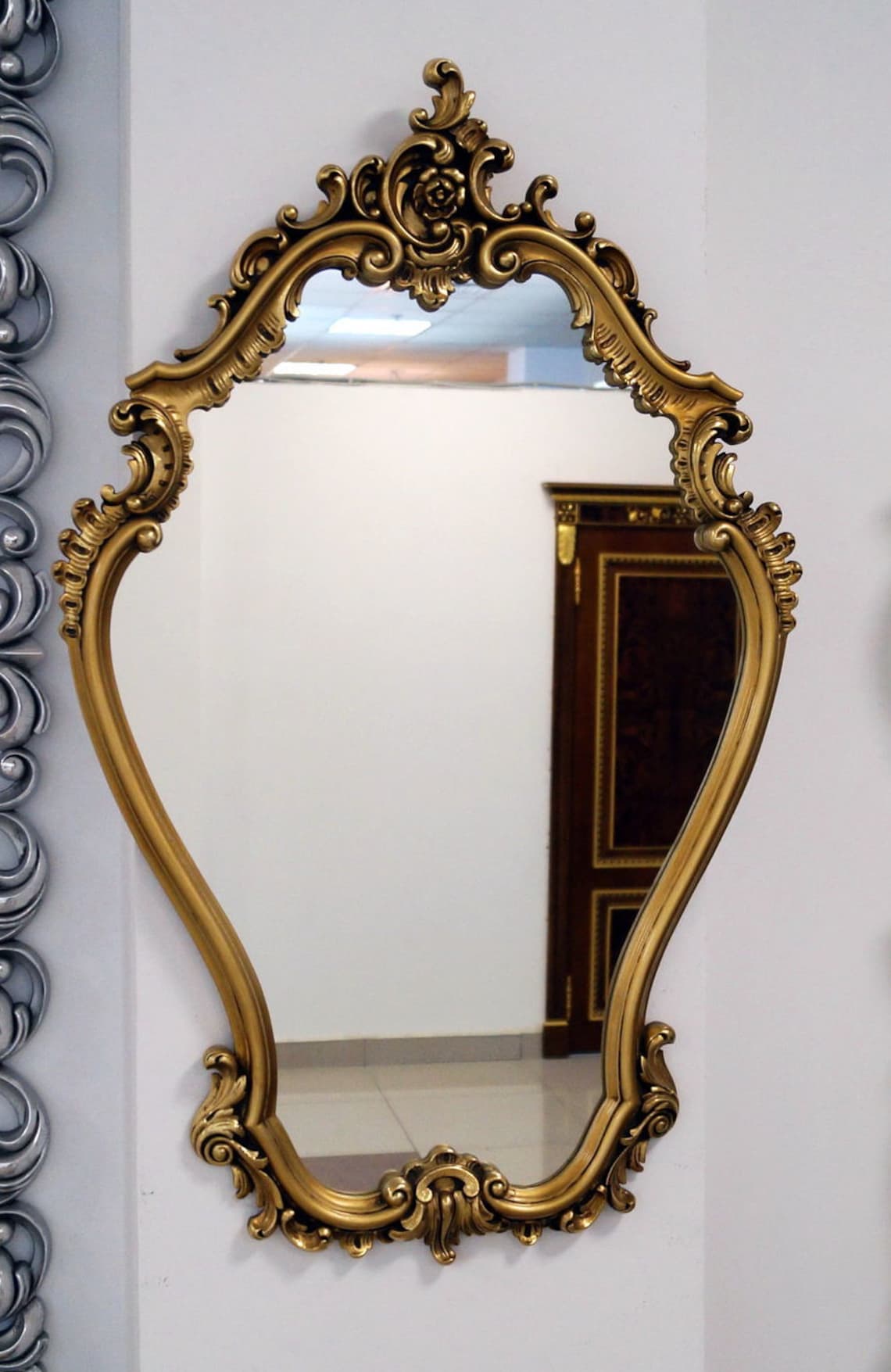 Ornate Antique Gold Wall Mirror Wall Mirror Large Wall - Etsy