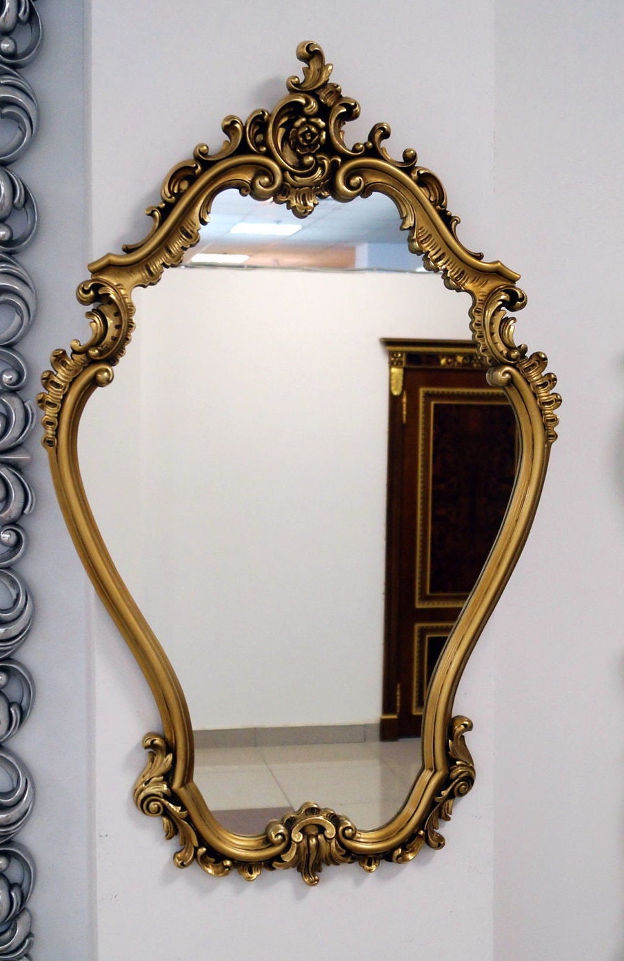 Ornate Antique Gold Wall Mirror Wall Mirror Large Wall - Etsy