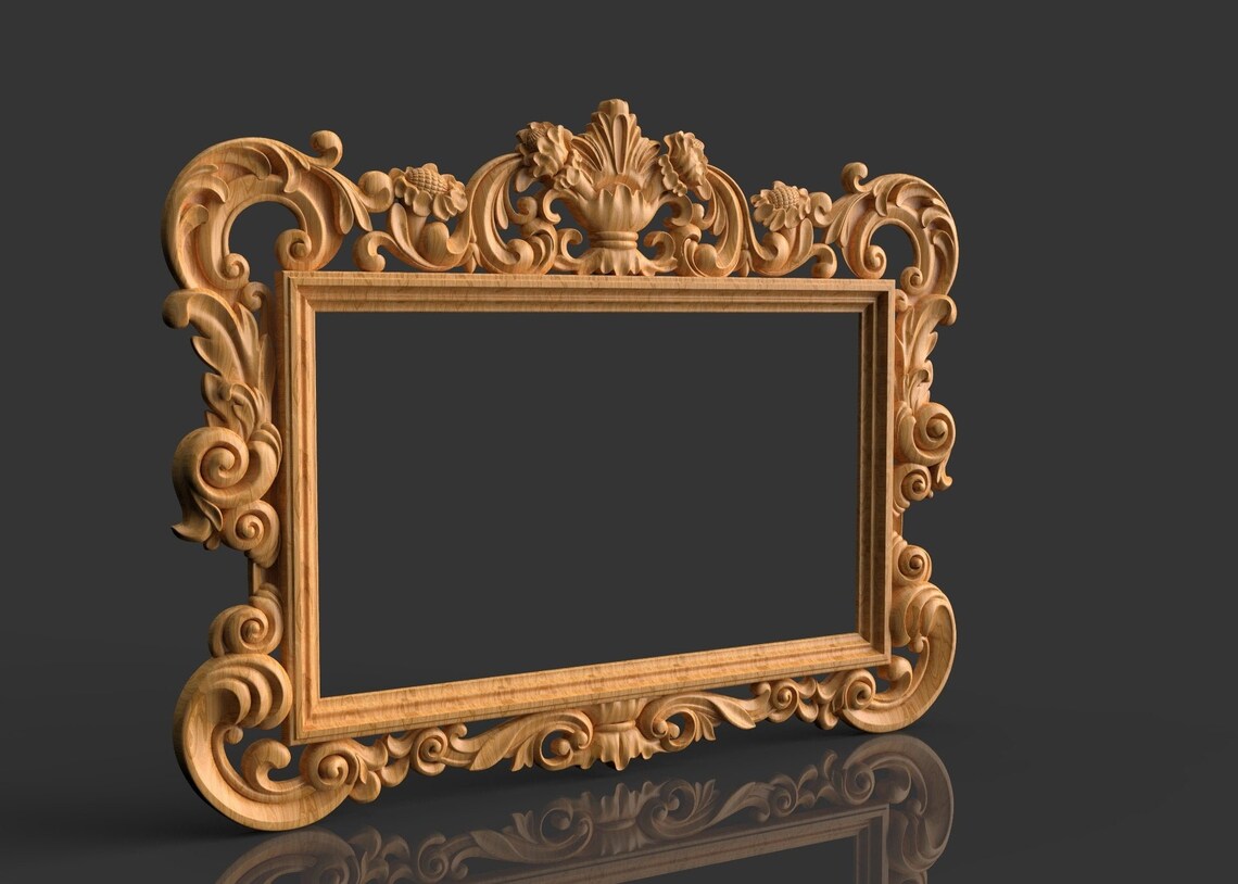 Wooden Frame frame Unfinished Wood Shape wood Wall Etsy