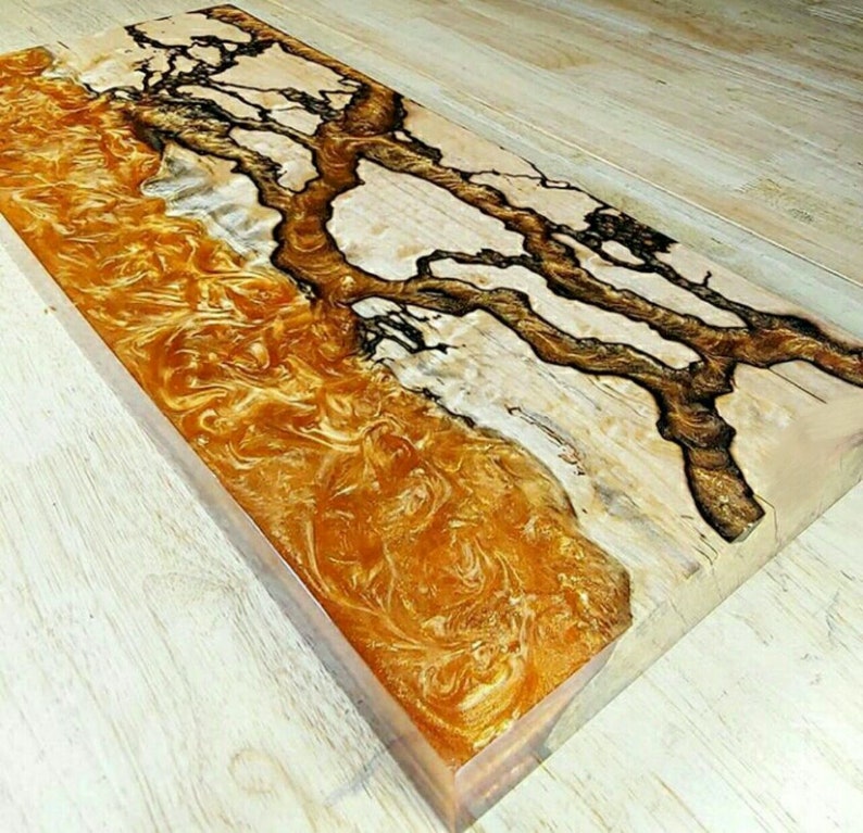 Epoxy Resin Board Handcrafted River Board Epoxy Resin Wooden Etsy