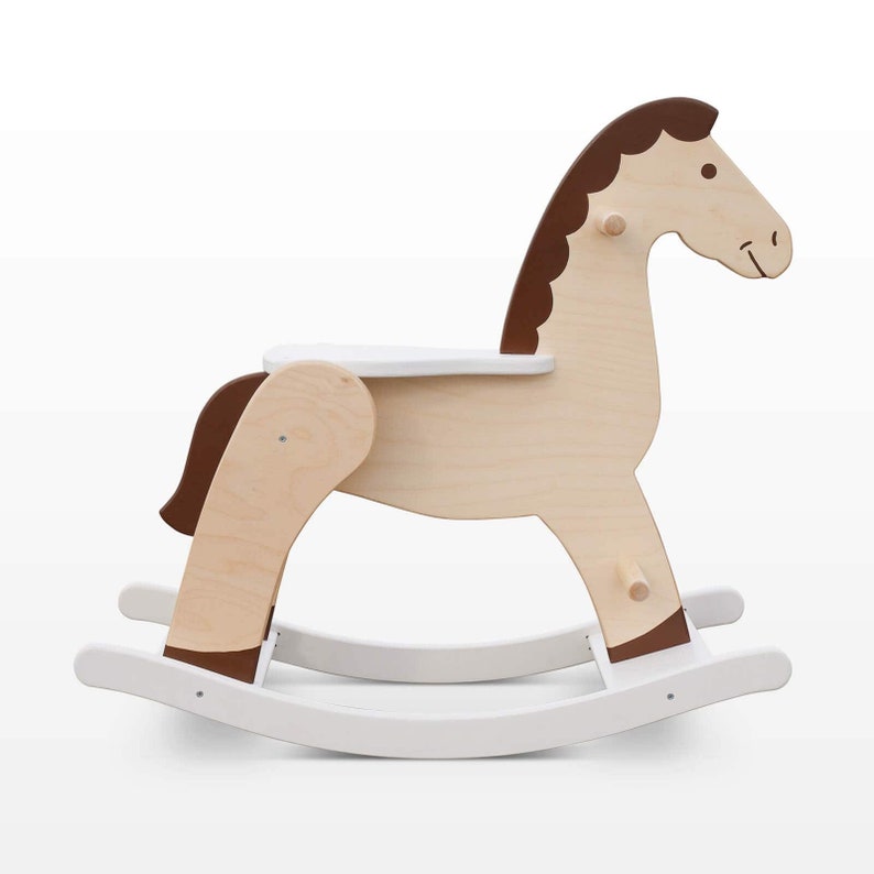 Montessori inspired toy Horse rocker Waldorf child gift Wooden rocking toy Personalized Rocking Horse Rocking Toys Wooden carving horse