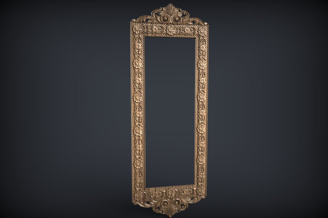 Artisanal Elegance Unfinished Wooden Frame for Mirrors and Wall Decor