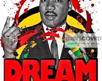 Black History Sublimation MLK Martin Luther King Sublimation Design