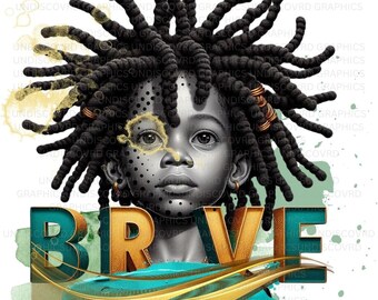 Black Boy Melanin Art, Brave Native American History (PNG Digital Download)