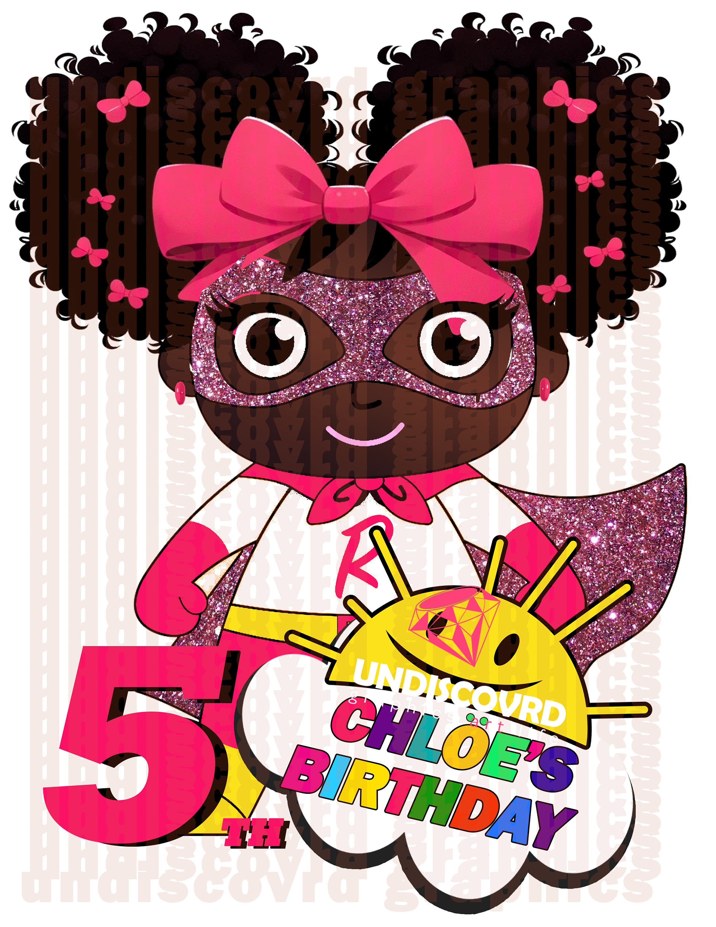 Ryans Toy Image Ryans World PNG Sublimation Design Brown Girl Melanin