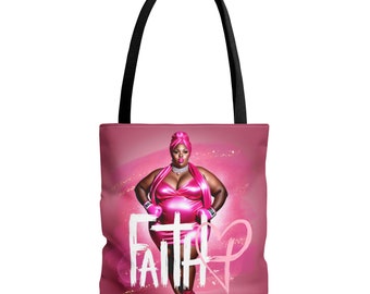 Breast Cancer Awareness Bag, Melanin, Woman, Survivor, Gift, Fashion, Faith, Tote Bag
