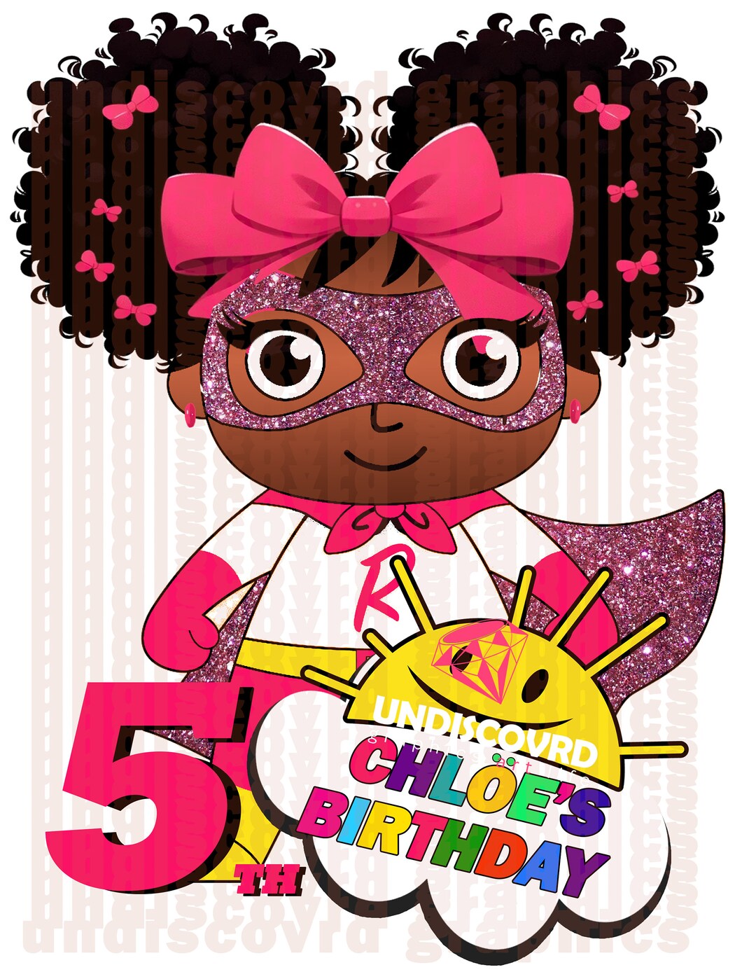 Ryans Toy Image Ryans World PNG Sublimation Design Brown Girl Melanin ...