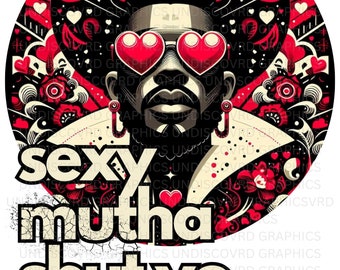 Melanin King PNG, Valentine's Day Design, Sublimation Art (Digital Download)