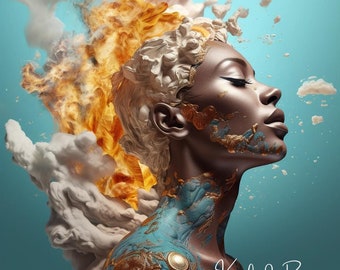 Aura of Cloud 9 Art Print | Urban Sophistication, Home Decor