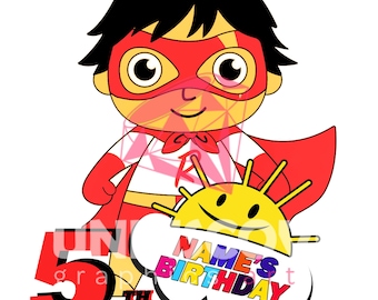 Ryans Toy Image Ryans World PNG Sublimation Design