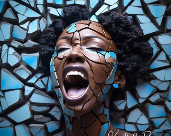 Pain & Pleasure Coexistence Art Print | Urban Digital Art