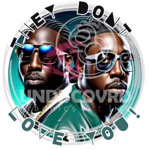 8 Ball MJG Art, Memphis Rap Duo, zwarte kunstprint (digitale download)