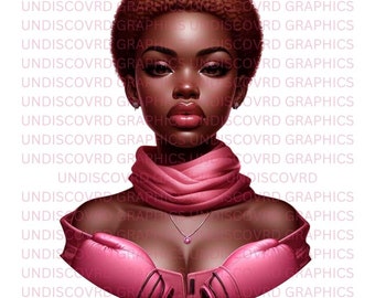 Breast Cancer Awareness PNG Bundle, Boxer Woman Design (Digital File)